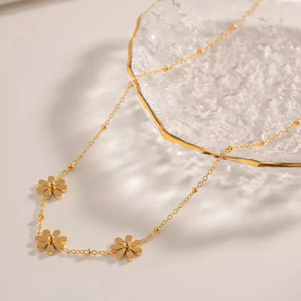 Svarnika Jewels Gold-Plated Anti Tarnish Floral Themed Pendant