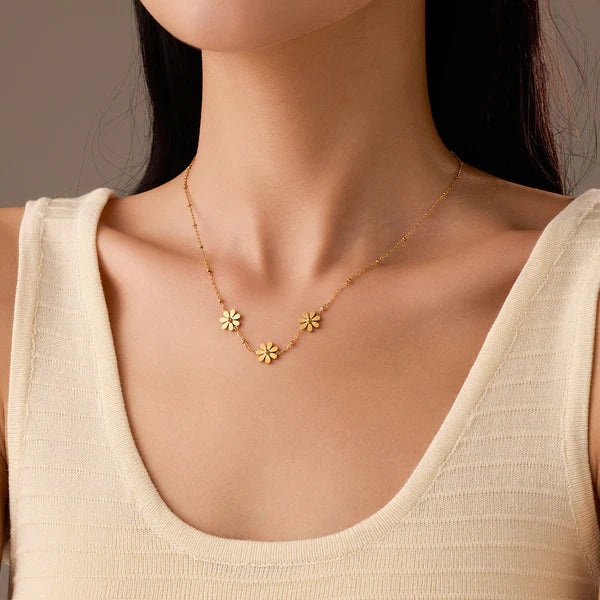 Svarnika Jewels Gold-Plated Anti Tarnish Floral Themed Pendant