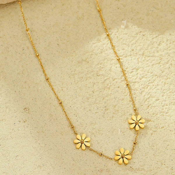 Svarnika Jewels Gold-Plated Anti Tarnish Floral Themed Pendant