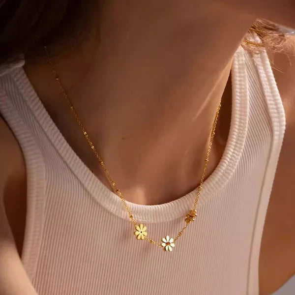 Svarnika Jewels Gold-Plated Anti Tarnish Floral Themed Pendant