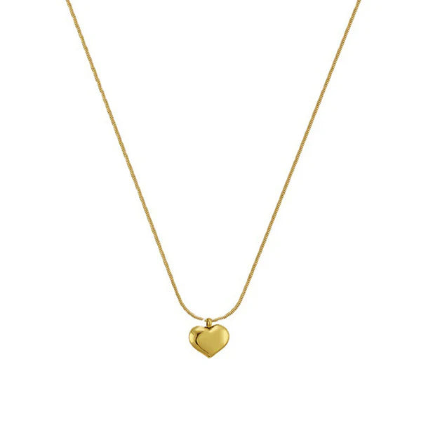 Svarnika Jewels Gold-Plated Anti Tarnish Heart Themed Pendant