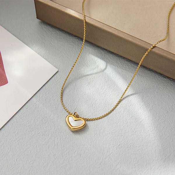 Svarnika Jewels Gold Plated Stainless Steel Anti Tarnish Heart Themed Pendant For Women