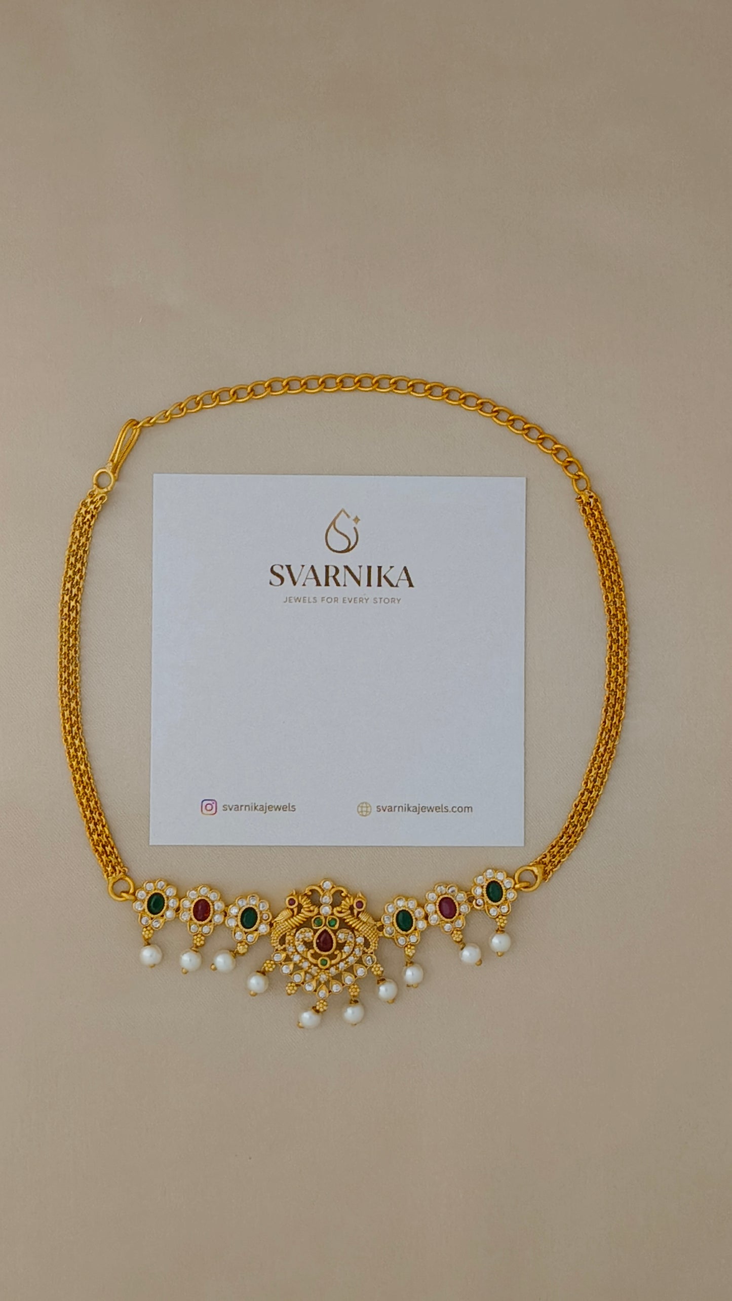 Gold Plated Traditional Lakshmi Choker Necklace