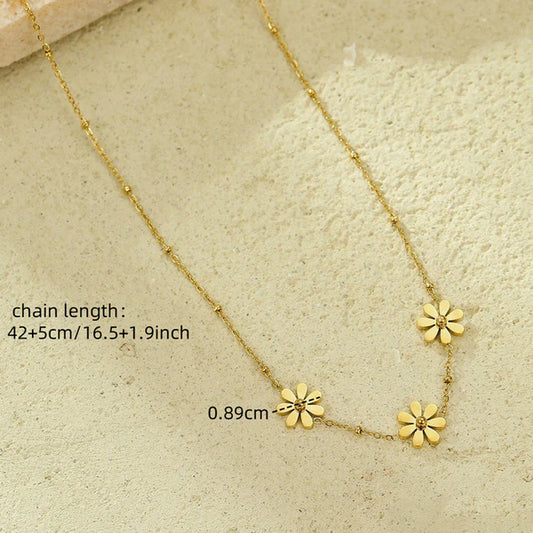 Svarnika Jewels Gold-Plated Anti Tarnish Floral Themed Pendant
